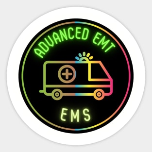 Neon advance emt Sticker